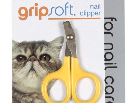 JW Pet GripSoft Cat Nail Clipper Yellow, Gray 1ea One Size Online Hot Sale