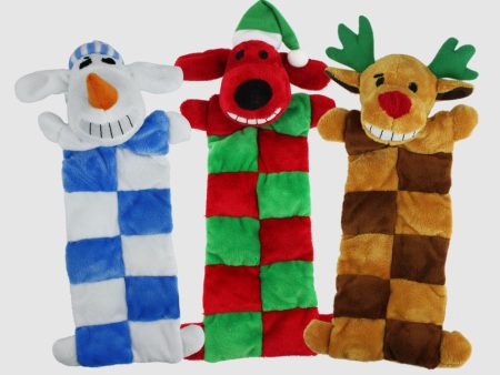 Multipet Loofa Christmas Squeaker Mat Assortment 12 Inch Online Sale