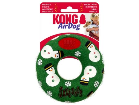 KONG Holiday AirDogs Donut Squeaker Dog Toy 1ea MD Cheap