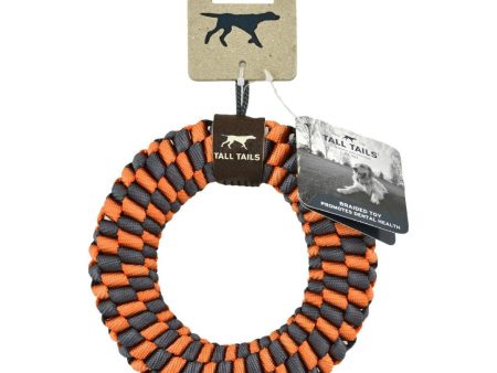 Tall Tails Dog Braided Ring Orange 5 Inches on Sale