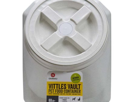 Vittles Vault Outback Stackable Pet Food Container White 1ea 60 lb Hot on Sale