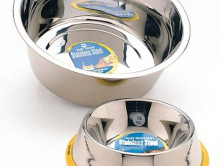 Spot Stainless Steel Mirror Finish NoTip Dog Bowl Silver, 1ea 64 oz Online now