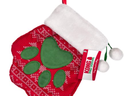 KONG Holiday Stocking Paws Dog Toy 1ea LG Sale