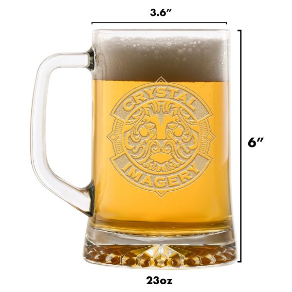 Glass Half Full Half Empty Beer Mug Gift Online Hot Sale