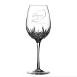 Waterford Crystal Bride Groom Wedding Date Wine Glass For Discount