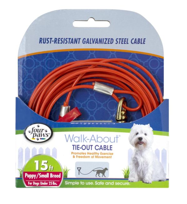 Four Paws® Walk-About® Puppy Tie-Out Cable Supply