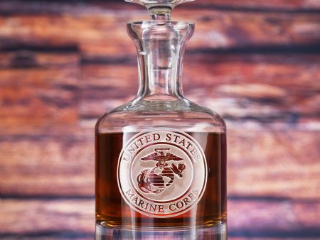 Engraved Marines Whiskey Scotch Decanters Online Hot Sale