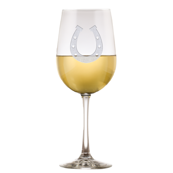 Deep Carved Horseshoe Standard Wine Glasses on Sale