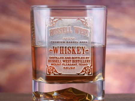 Custom Whiskey Label DOF Glass - Luigi Bormioli On The Rocks Cheap