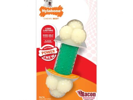 Nylabone DuraChew Double Action Chew Bacon Flavor Dog Toy For Discount