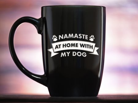 Namaste At Home With My Dog, Social Distancing Coffee Mug Gift Online now