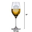 Crystal White Wine Glass, Engraved Wedding Gift Cheap