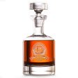 Scotch Decanter, Engraved Name on Oval and Banner Online now