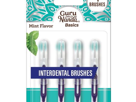 Interdental Brushes with Caps - Mint Flavor (4 Count) Online Hot Sale