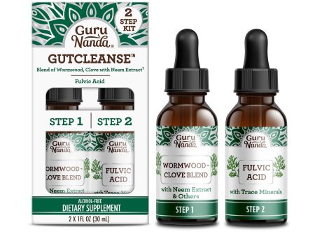 Gutcleanse With Wormwood, Clove & Fulvic Acid — 2-Step Supplement For Sale