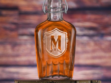 Monogram Shield Bourbon Flask Discount