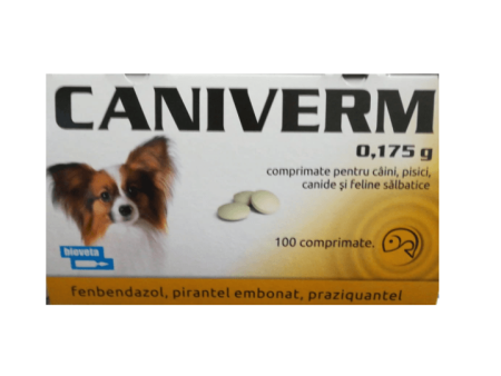 Caniverm Junior 0.175 gr for Dogs and Cats - 100 pills Fashion