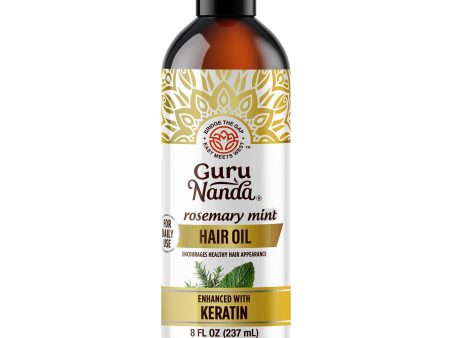 Rosemary Mint Hair Oil with Keratin - 8oz Online now