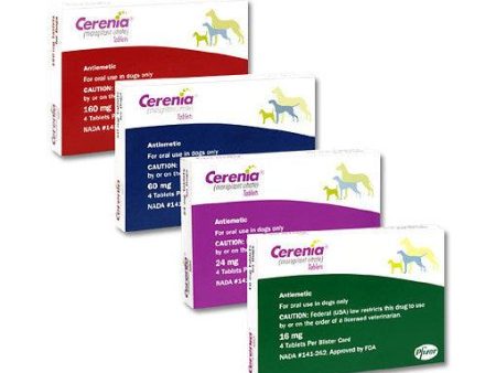 Cerenia Tablets- for the prevention of acute vomiting - 4 Pack Online Hot Sale