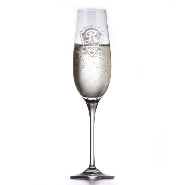 Custom Engraved Crystal Champagne Glass For Cheap