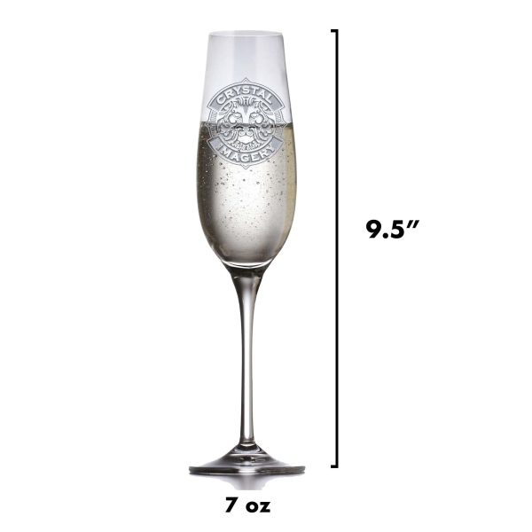 Custom Engraved Crystal Champagne Glass For Cheap