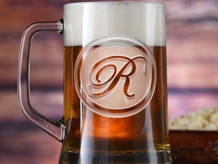 Engraved Beer Mug With Monogram For Discount