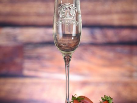 Custom Engraved Crystal Champagne Glass For Cheap