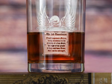 2nd Amendment Gun Rights Freedom Whiskey Glass Gift For Cheap