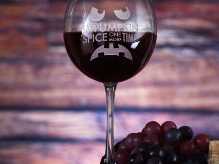 Pumpkin Spice Hater Gift, Red Wine Glass For Cheap