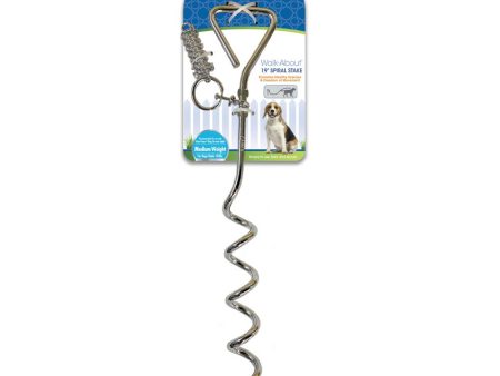 Four Paws® Walk-About® Spiral Tie-Out Stake Supply