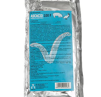 ASCACID 100 F 2 x 50g flubendazole premix for pigs, chickens, turkeys For Sale