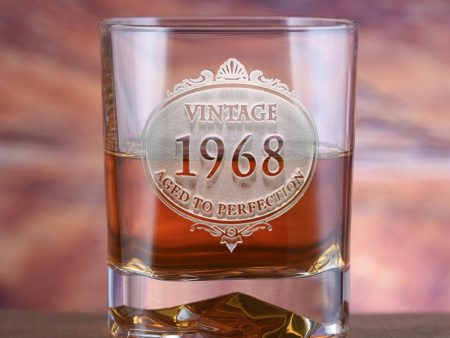 Custom Birthday Whiskey Glass - Luigi Bormioli On The Rocks Sale