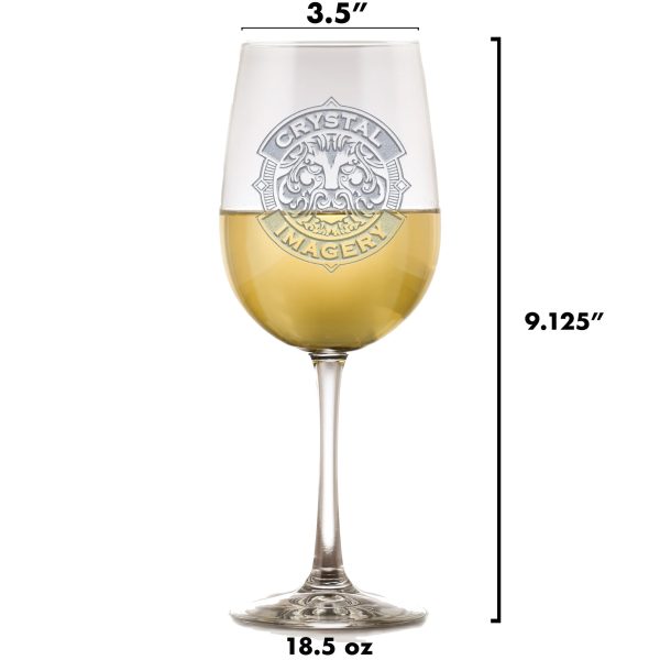 Deep Carved Horseshoe Standard Wine Glasses on Sale