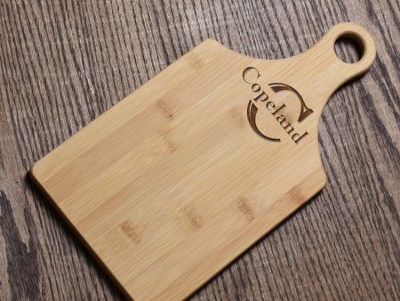 Paddle Charcuterie Cheese Board With Your Monogram Supply