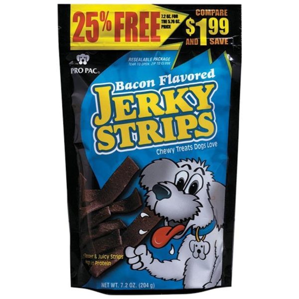 Pro Pac Jerky Strips Dog Treats on Sale