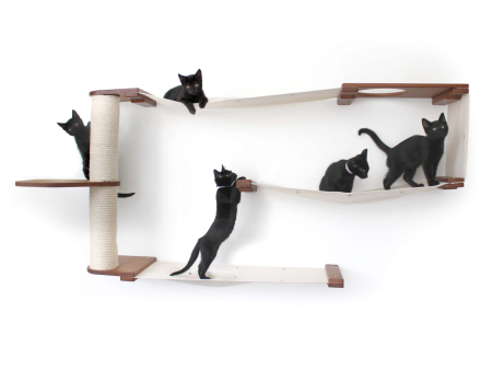 Cat Wall Maze (3 Tier Cat Tree Condo) by Catastrophic Creations Online