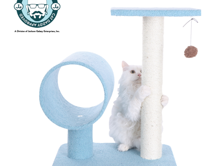 26-inch Faux Fleece Kitten Tree, Sky Blue by Armarkat Discount