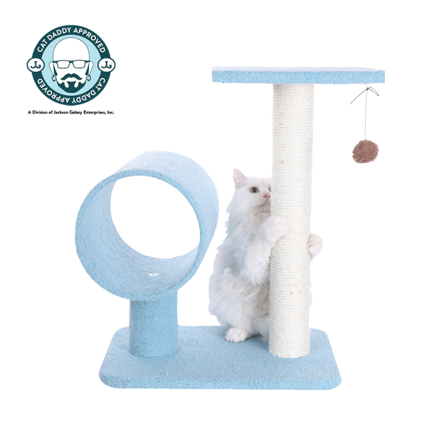 26-inch Faux Fleece Kitten Tree, Sky Blue by Armarkat Discount