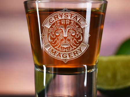 Custom Logo Shot Glasses (Set of 2) Hot on Sale