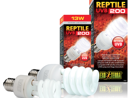 EXO-TERRA UVB BULB Reptile 200 (High UV Requirement Reptiles) Fashion