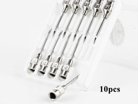 10pcs Syringe Stainless Steel Needles for Animals Injection Online