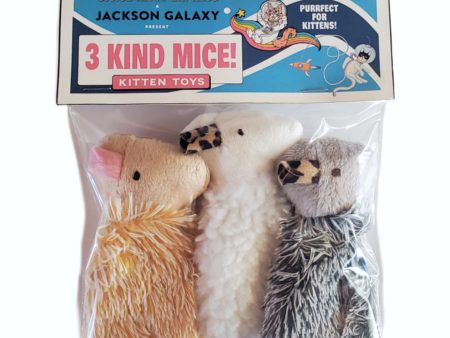 3 Kind Mice: Space Kitty Express & Jackson Galaxy - 3 Pack Refillable Mice For Sale