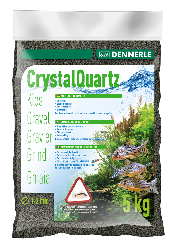 DENNERLE Crystal Quartz Gravel (Diamond Black   10KG) Supply