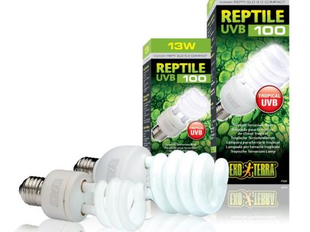 EXO-TERRA UVB BULB Reptile 100 (Tropical Terrarium) Sale